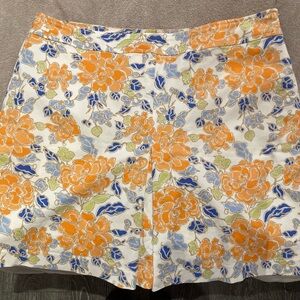 Liz golf. Size 14. Floral Women's  - Skort Orange, Green, White and Blue